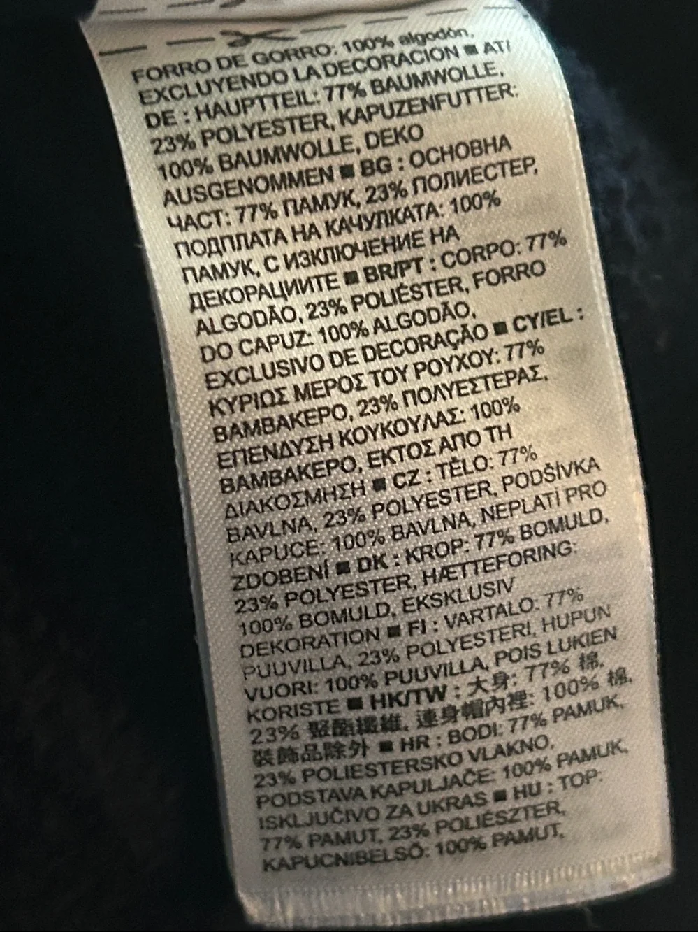 GAP Navy Hoodie with Yellow Lettering